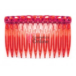 Pieptene din plastic BT007DD Rosu pentru par sau Voal sau accesorii de par